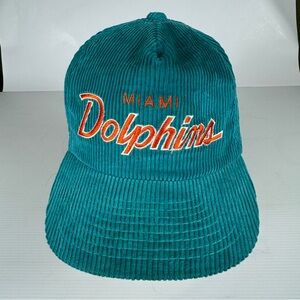 Vintage Miami Dolphins MacGregor Sports Specialties The Cord Script Corduroy Hat